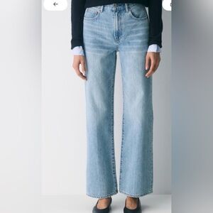 Aritzia Light Wash Wide Leg Jeans